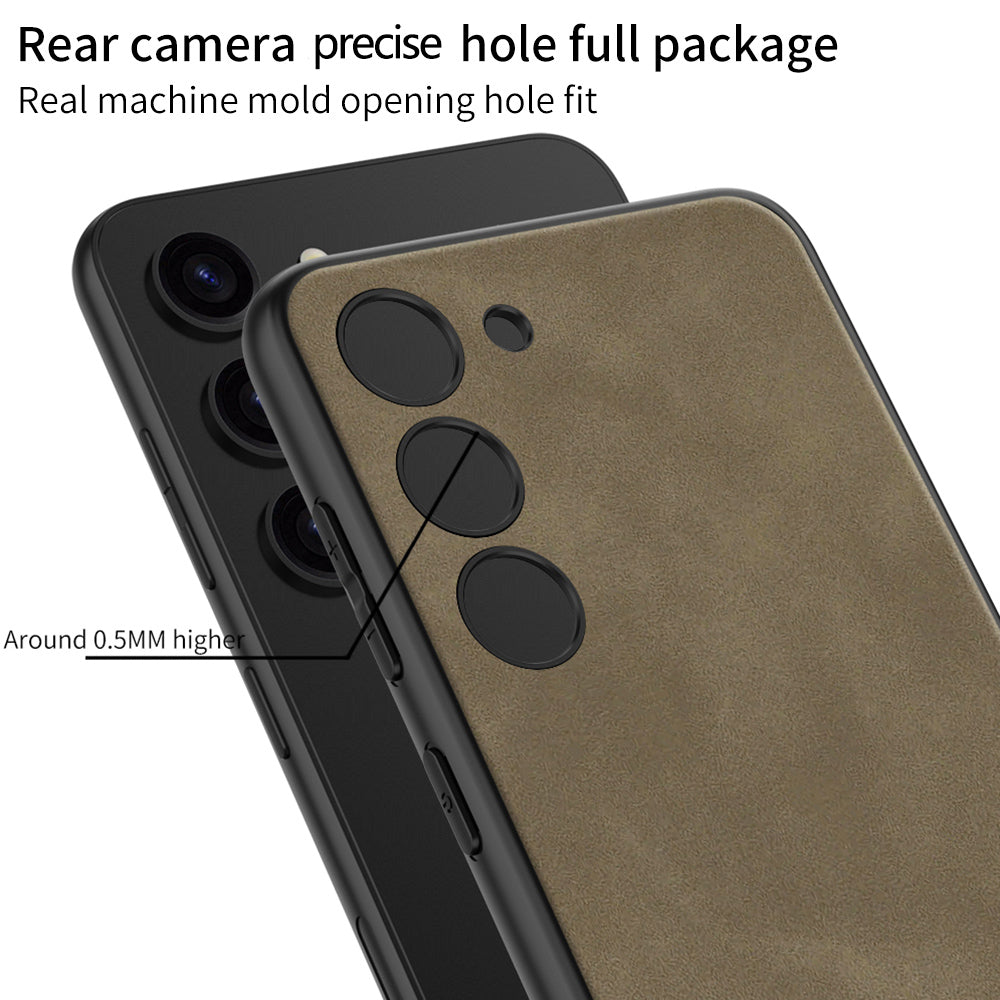 GKK pro Samsung Galaxy S23 matné pouzdro na telefon zadní kryt TPU rámu s koženým povrchem GKK pro Samsung Galaxy S23 matné pouzdro na telefon zadní kryt TPU rámu s koženým povrchem